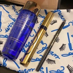 Estee lauder primer mascara makeup remover set new